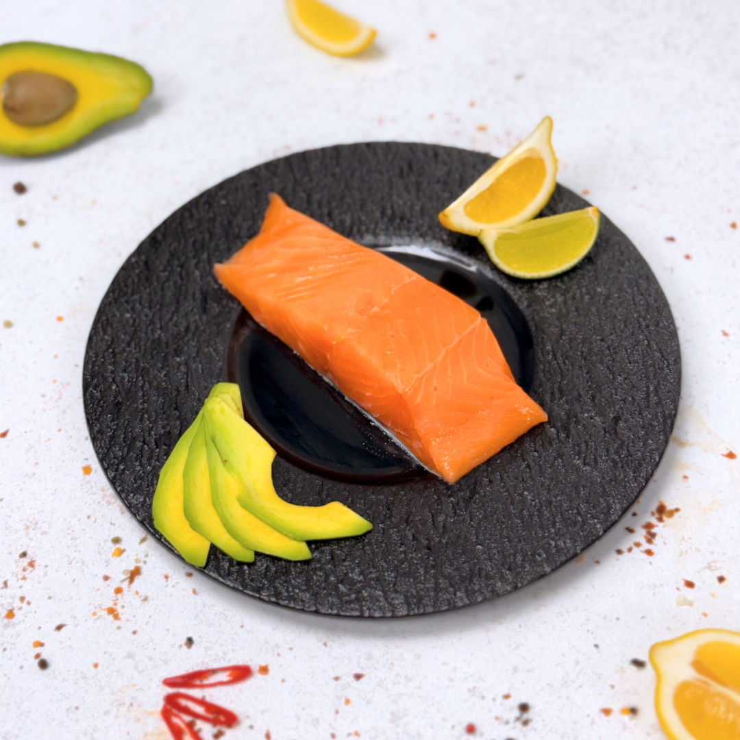 Лосось спец посолу філе шматок на шкірі_3