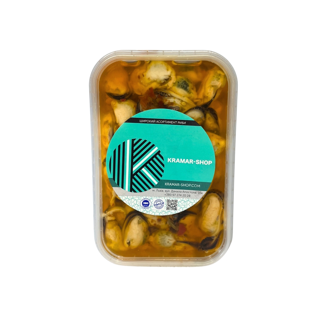 Мідії солені в олії з маринадом Мексика з посипкою 280г_1_1