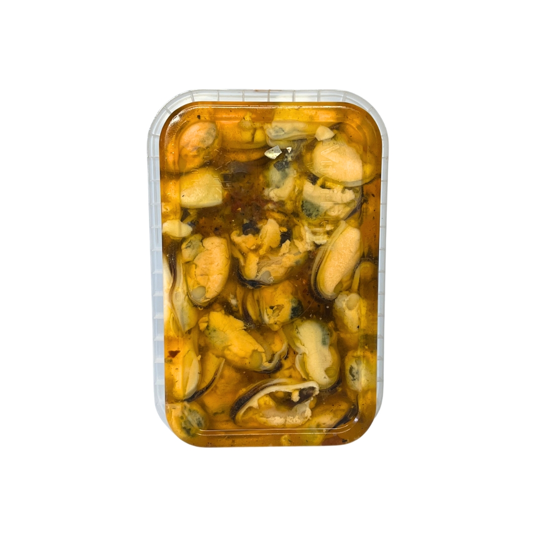 Мідії солені в олії з маринадом Мексика з посипкою 280г_3