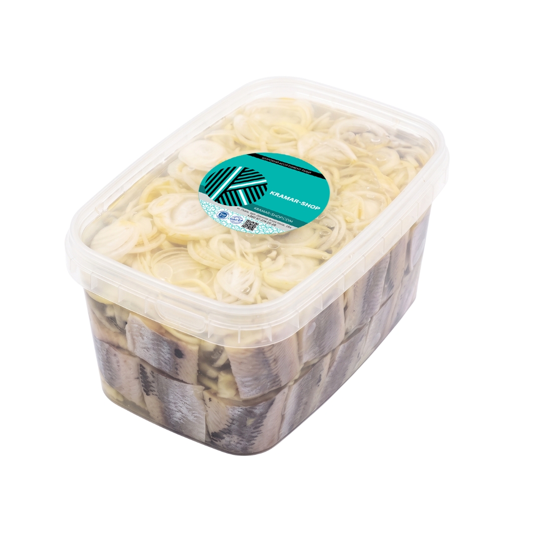 Оселедець_філе_шматочки_з_цибулею_в_олії_2,5_кг_TM_KRAMAR_SHOP